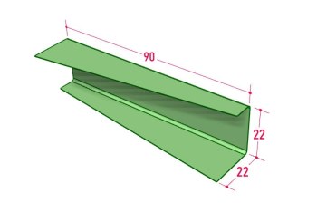 SQUAZAR duo - Metal wallshelves module